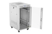 Räkit - Rack - Lanberg FF01 series V2 - rack - 600 x 800 flat pack with glass door LCD - 22U - FF01-6822-12SL