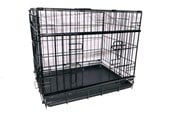 Koirat - Active Canis - Premium liukuovellinen häkki - Musta - 61 x 46 x 51 - 97403