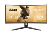 Näyttö - 34" iiyama G-MASTER Gold Phoenix - 3440x1440 (UWQHD) - 240Hz - VA - KVM switch - GCB3486WQSCP-B1