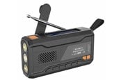 DAB, Verkko- & Kelloradiot - DENVER SCD-2033 - Emergency Radio - Solar - Dynamo - 2000mAh Powerbank - DAB/FM - Musta - SCD-2033