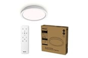 Valaisimet - Philips AIO Ceiling Light with Remote (Round Black) – 24W Integrated LED Lamp with 3 step dimming 2-pack - 929004738802