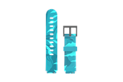Smartwatch - Lisävarusteet - Xplora XGO3 Strap - Turquoise Dinosaur - XGO3-STR-RP-DINOS