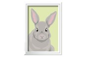 Luovat leikit - Ravensburger CreArt Paint by Numbers - Gray Rabbit - 237180