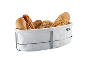 Keittiövälineet - GEFU Leipäkori valkoinen soikea BRUNCH - G33661