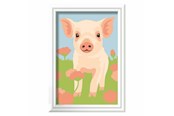 Luovat leikit - Ravensburger CreArt Paint by Numbers - Pig - 23970 2