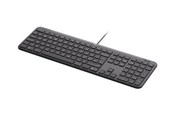 Näppäimistöt - Logitech Signature Slim Wired K620 for Business - Näppäimistö - Tanskalainen/Norjalainen/Ruotsalainen/Suomalainen - Harmaa - 920-013331