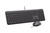 Näppäimistöt - Logitech Signature Slim Wired Combo MK620 for Business - Näppäimistö ja Hiirisetti - Pohjoismainen - Musta - 920-013347