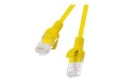 Verkkokaapelit - Lanberg patch cable - 25 cm - yellow RAL 1016 - Keltainen - 0.25m - PCU5-20CC-0025-Y