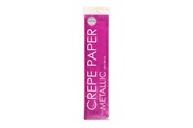 Askartelu- ja taidetarvikkeet - Globos - Metallic Crepe Paper Pink 50x150cm - 6364