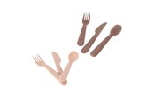 Vauva- ja taaperolelut - Dantoy - Cutlery set Mocha/Beige 6 pcs. - 6252