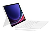 Näppäimistöt - Samsung Galaxy Tab S10 FE / Tab S9 FE / Tab S9 - Book Cover Keyboard - White (English) - Näppäimistö & Foliosetti - Valkoinen - EF-DX725UWEGWW