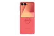 Puhelin - Kannet ja kotelot - Samsung Galaxy Z Flip7 - Ring Case (Silicone) - Red - EF-PF766TREGWW
