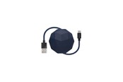 USB kaapelit - Usbepower COSMO Lightning - 1.2m Lightning cable with case - Navy - COSMO_L_N