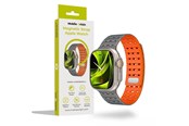 Smartwatch - Lisävarusteet - Mobile Origin Magnetic Strap - grey/orange - Apple Watch 49mm/46mm/45mm/44mm - AWMS-01-GRY-ORG