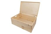 Lastenhuone - Playwood - Pine Storage Chest with Hinged Lid (40x30x23cm) - SL1002