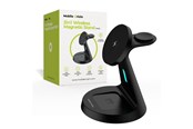 Puhelin - Adapterit & Laturit - Mobile Origin 3in1 Wireless Magnetic Stand PW9 - MO-31WMS-PW9