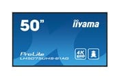 Infonäytöt & Digitaaliset opasteet - iiyama ProLite LH5075UHS-B1AG 50" Class (49.5" viewable) LED-backlit LCD display - 4K - for digital signage - LH5075UHS-B1AG