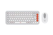 Näppäimistöt - Logitech POP Icon Combo - Näppäimistö ja Hiirisetti - Sveitsi - Valkoinen - 920-013276