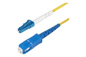 Verkkokaapelit - StarTech.com 5m (16.4ft) LC to SC (UPC) OS2 Single Mode Fiber Cable - patch cable - 5 m - yellow - Keltainen - 5m - SPSMLCSC-OS2-5M