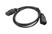 Virtakaapelit (ulkoinen) - Lanberg - power extension cable - IEC 60320 C19 to IEC 60320 C20 - 1.8 m - CA-C19E-10CC-0018-BK