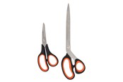 Käsityökalut  - Boxer Scissors set 2 pieces 175 & 275 mm. ABS+TRP handle 430SS steel - 32294