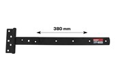 Kannakkeet & Saranat  - Home>it T-hinge matt black 380 x 30 mm zinc-coated carbon steel - 20504