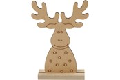 Askartelu- ja taidetarvikkeet - Creativ Company - Wooden Christmas figure reindeer - 54468