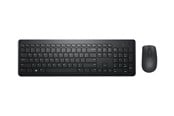 Näppäimistöt - Dell Wireless Keyboard and Mouse KM3322W - keyboard and mouse set - QWERTY - Arabic - black Input Device - Näppäimistö ja Hiirisetti - Arabia - Musta - KM3322W-R-ARA