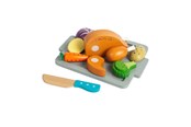 Puulelut - Bigjigs Wooden Roast Dinner Playset 12pcs. - 37043