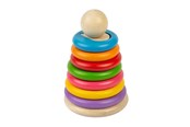 Vauva- ja taaperolelut - Bigjigs Wooden Secret Shape Stacker 16pcs. - 37011