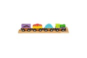 Puulelut - Bigjigs Wooden Monster Train 4pcs. - BJT610