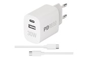 Puhelin - Adapterit & Laturit - Vivanco PR30W Dual Super Fast Charger Set - 64342
