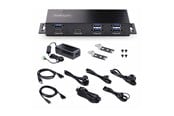USB hub - StarTech.com 7-Port Industrial USB Hub 10Gbps Hub Metal Mountable TAA - hub - industrial - 7 ports - rack-mountable - TAA Compliant USB hub - 7 porttia - Musta - HB31C5A2CME