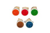 Puulelut - Bigjigs Wooden Stamps 5pcs. - 36066