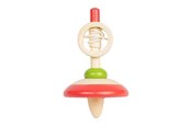 Puulelut - Bigjigs Wooden Pull Rope Spinning Top - 36068