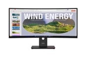Näyttö - 34" Lenovo ThinkVision T34WD-40 - 3440x1440 (UWQHD) - 120Hz - VA - 100W USB-C - 64AEGAT1EU