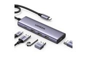 Telakointiasemat - UGREEN 5-in-1 USB-C to 3*USB.3.0+HDMI Hub with USB-C Power Supply - 15596-UG