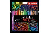 Kirjoitus- ja piirustustarvikkeet - STABILO pointMax - Hardtip Fineliner - ARTY - Set 15 Pieces - 488/15-1-20