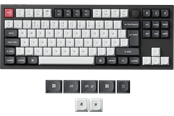 Näppäimistöt - Keychron Q3 HE 80% Knob Wireless Tri-Mode QMK - Gateron 2.0 Magnetic Switch - Carbon Black - Pelinäppäimistö - ilman numpadia - Pohjoismainen - Musta - Q3H-M1-BO