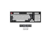 Näppäimistöt - Keychron Q5 HE 96% Knob Wireless Tri-Mode QMK - Gateron 2.0 Magnetic Switch - Carbon Black - Pelinäppäimistö - Pohjoismainen - Musta - Q5H-M1-BO