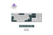 Näppäimistöt - Keychron Q6 HE 100% Knob Wireless Tri-Mode QMK - Gateron 2.0 Magnetic Switch - Shell White - Pelinäppäimistö - Pohjoismainen - Valkoinen - Q6H-P1-BO