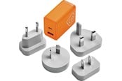 Vapaa-aika & Matkailu - Go Travel Maailmanlaajuinen USB-A & USB-C GaN-laturi 65W - 5016326101906