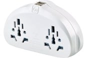 Puhelin - Adapterit & Laturit - Go Travel Maailman-AUS/Kiina Sovitin Duo + USB - 5016326006331