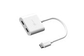 USB kaapelit - j5create USB-C to Dual USB-C with Video or Power Delivery - JCA164-N