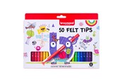 Kirjoitus- ja piirustustarvikkeet - Bruynzeel Felt-Tip Pens Set 50 Colors - 60121250