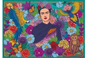 Palapelit - Ravensburger Frida Kahlo's Paradise: Parrot, Monkey and Blooms - 12001475