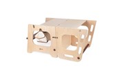 Vauva- ja taaperolelut - Classic World Wooden 2in1 Learning Tower and Table Adjustable 90cm - 60522