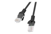 Verkkokaapelit - Lanberg patch cable - 5 m - RAL 9004 black - Musta - 5m - PCU6-10CC-0500-BK