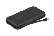Powerbank - Belkin BoostCharge power bank - with integrated cable - 2 x USB-C USB - 30 Watt Powerbank - musta - 20000 mAh - BPB024HQBK