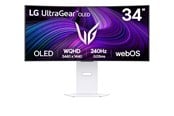 Näyttö - 34" LG UltraGear 34GX90SA - 3440x1440 (UWQHD) - 240Hz - OLED - 65W USB-C - 34GX90SA-W